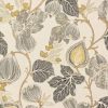 yellow botanical jacquard fabric from Porter & Stone