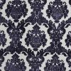 purple botanical velvet-chenille fabric from Porter & Stone