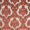 red botanical velvet-chenille fabric from Porter & Stone