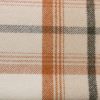 orange checked woolen fabric from Porter & Stone