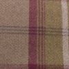 purple checked woolen fabric from Porter & Stone