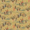 neutral traditional velvet-chenille fabric from Linwood Fabrics