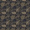 blue botanical velvet-chenille fabric from Linwood Fabrics
