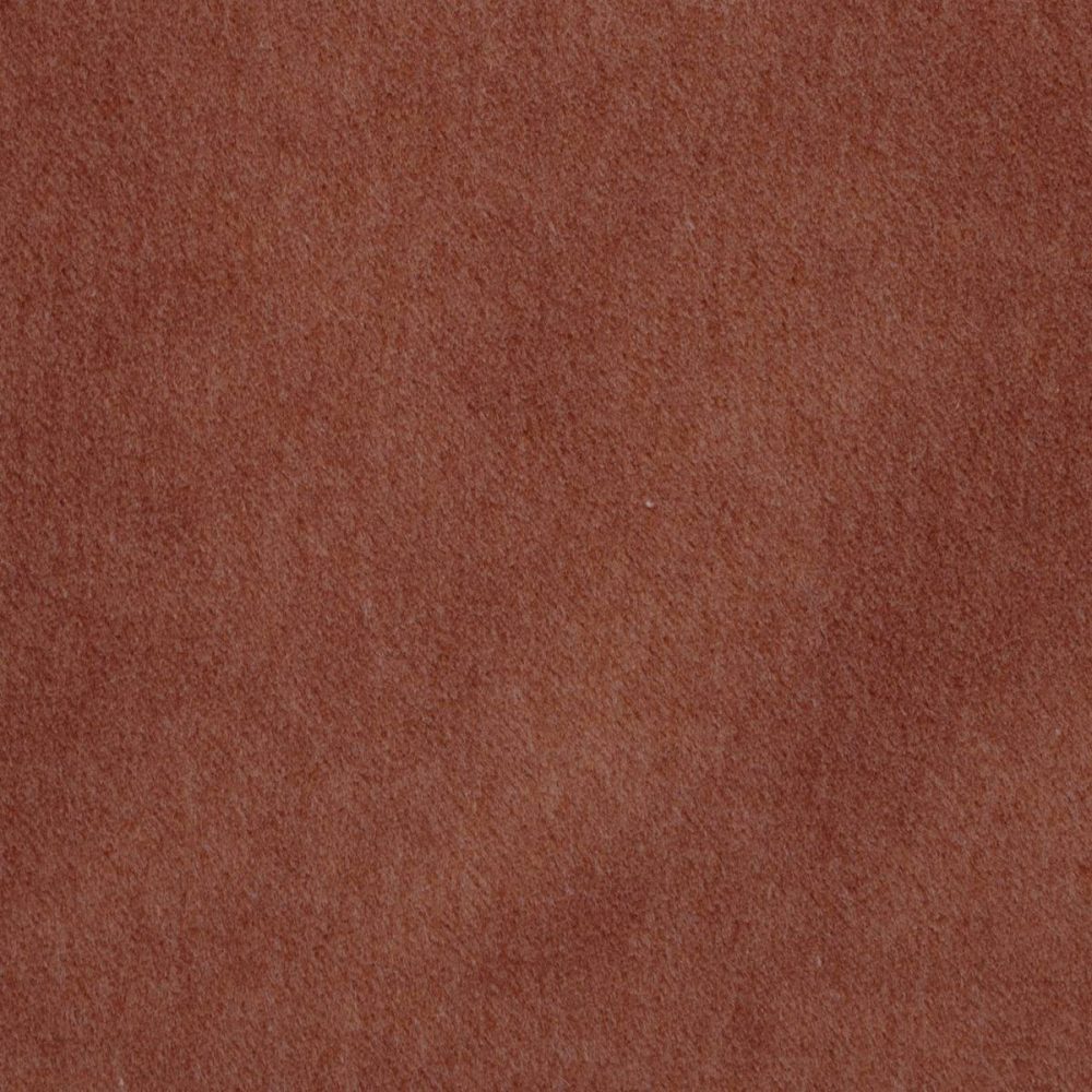 Savona Fabric - Brick by red plain velvet-chenille fabric from Kai