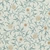 blue botanical wallpaper from william morris & co