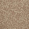 brown botanical wallpaper from william morris & co