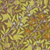 brown botanical wallpaper from william morris & co