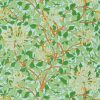 green botanical wallpaper from william morris & co