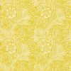 yellow botanical wallpaper from william morris & co