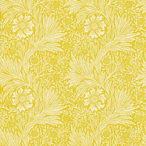 Marigold Wallpaper - Yellow by yellow botanical wallpaper from william morris & co
