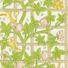 green botanical wallpaper from william morris & co