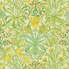 green botanical wallpaper from william morris & co