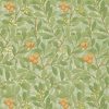 green botanical wallpaper from william morris & co