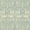 blue animal wallpaper from william morris & co