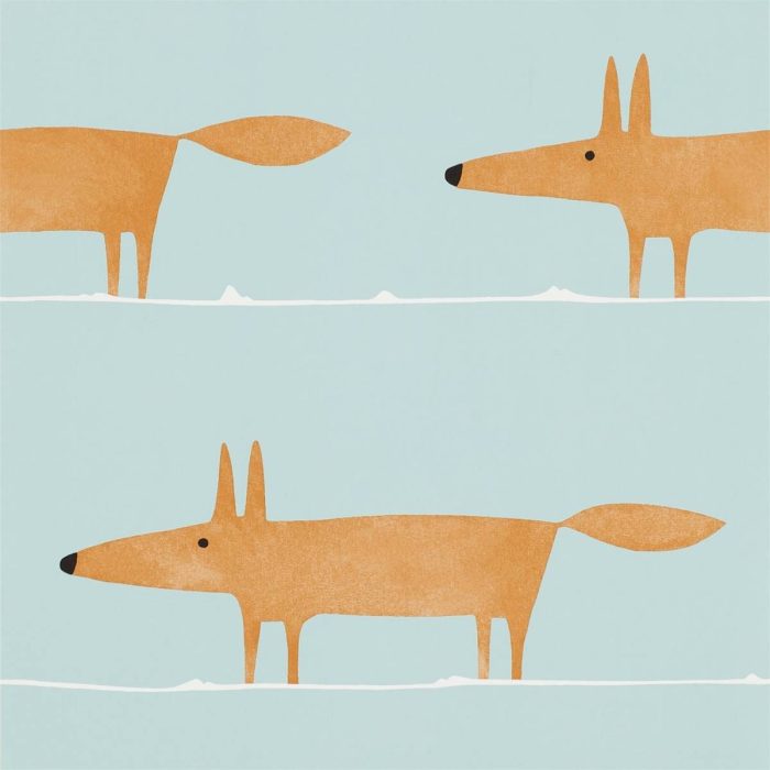 Mr Fox Wallpaper - Auburn swatch