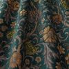 green botanical velvet-chenille fabric from iLiv
