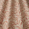 orange botanical embroideried fabric from iLiv
