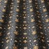 black-grey botanical cotton fabric from iLiv