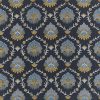 blue botanical embroideried fabric from iLiv