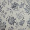 blue botanical jacquard fabric from iLiv