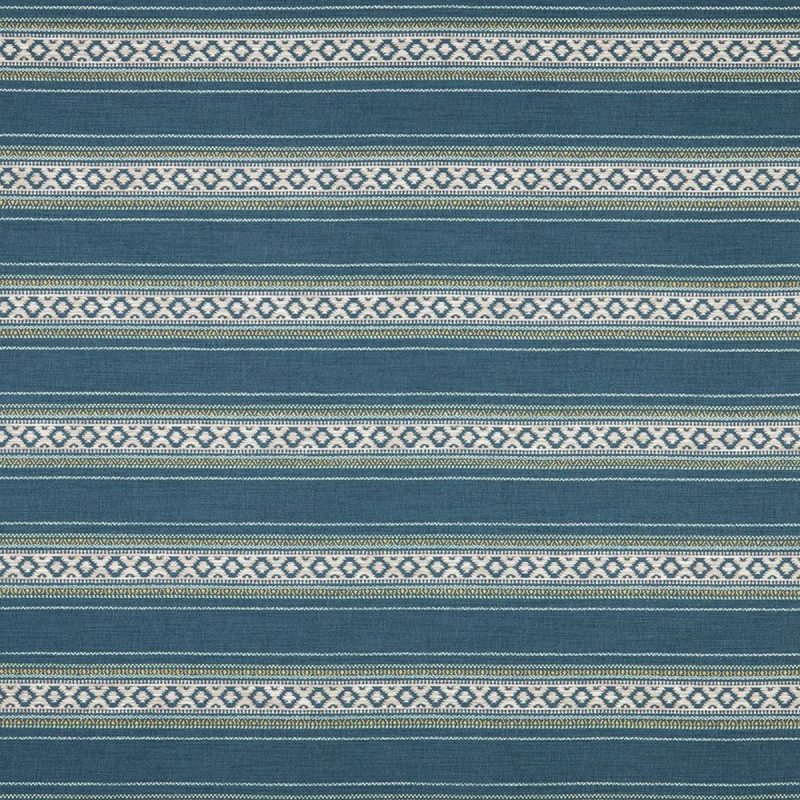 Fable Fabric - Mirage by blue striped woven fabric from iLiv