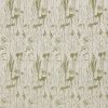 green botanical jacquard fabric from iLiv