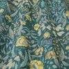 blue botanical cotton fabric from iLiv