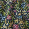 blue botanical cotton fabric from iLiv