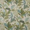 green botanical embroideried fabric from iLiv