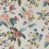multicolour botanical velvet-chenille fabric from iLiv