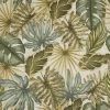 green botanical printed fabric from iLiv