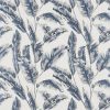 blue botanical jacquard fabric from iLiv