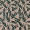 green botanical jacquard fabric from iLiv