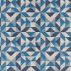 blue geometric printed fabric from iLiv