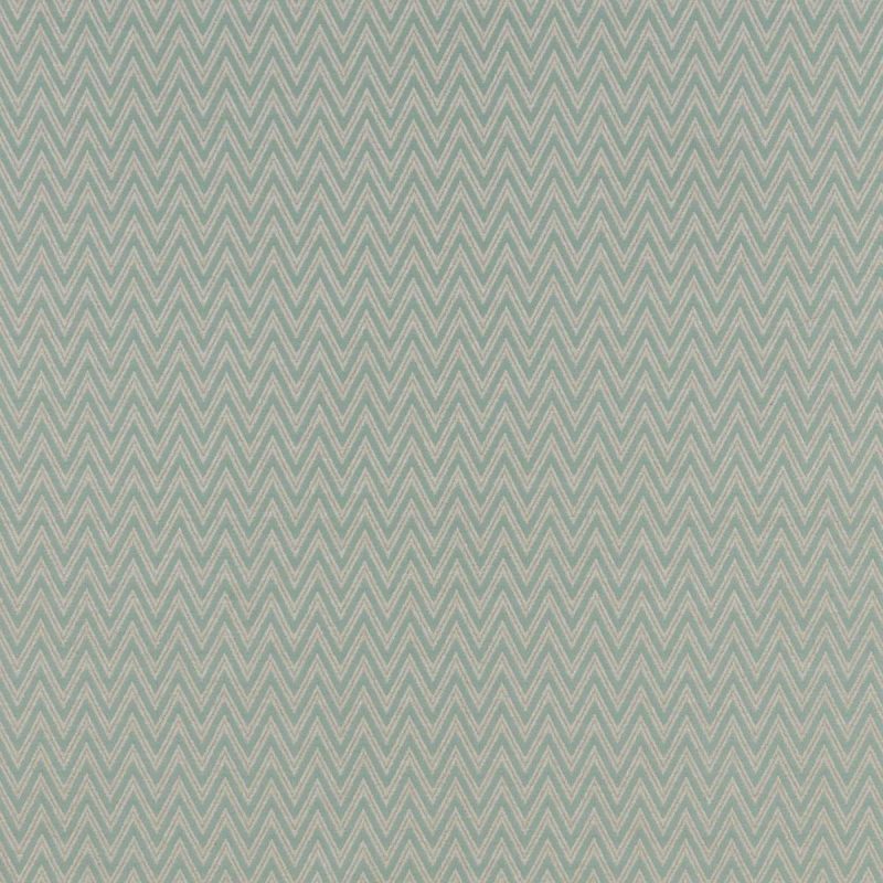 Chromatic Fabric - Seafoam by green geometric jacquard fabric from iLiv
