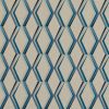blue geometric embroideried fabric from iLiv