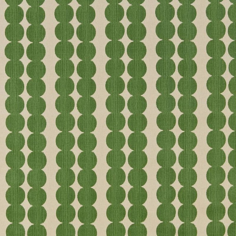 Segments Fabric - Emerald by green spotted printed fabric from iLiv