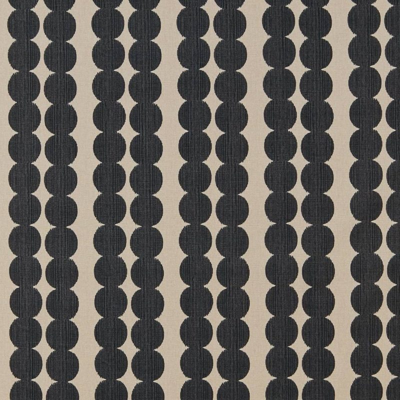 Segments Fabric - Onyx by black-grey spotted printed fabric from iLiv