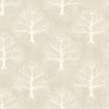 black-grey botanical cotton fabric from iLiv