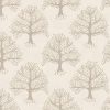 black-grey botanical cotton fabric from iLiv