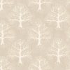 black-grey botanical cotton fabric from iLiv