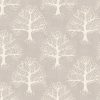 black-grey botanical cotton fabric from iLiv