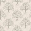 black-grey botanical cotton fabric from iLiv