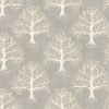 black-grey botanical cotton fabric from iLiv