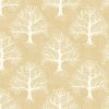 yellow botanical cotton fabric from iLiv