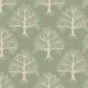 green botanical cotton fabric from iLiv