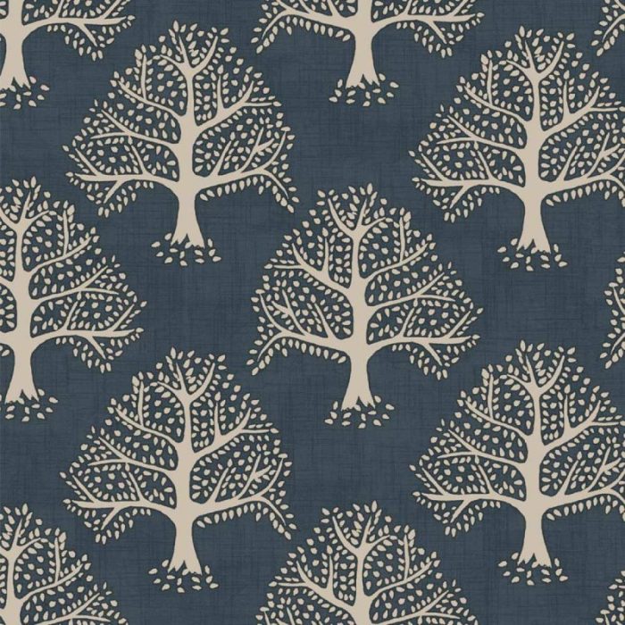 Great Oak Fabric - Midnight swatch