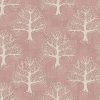 pink botanical cotton fabric from iLiv