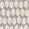 black-grey botanical cotton fabric from iLiv