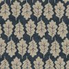 blue botanical cotton fabric from iLiv